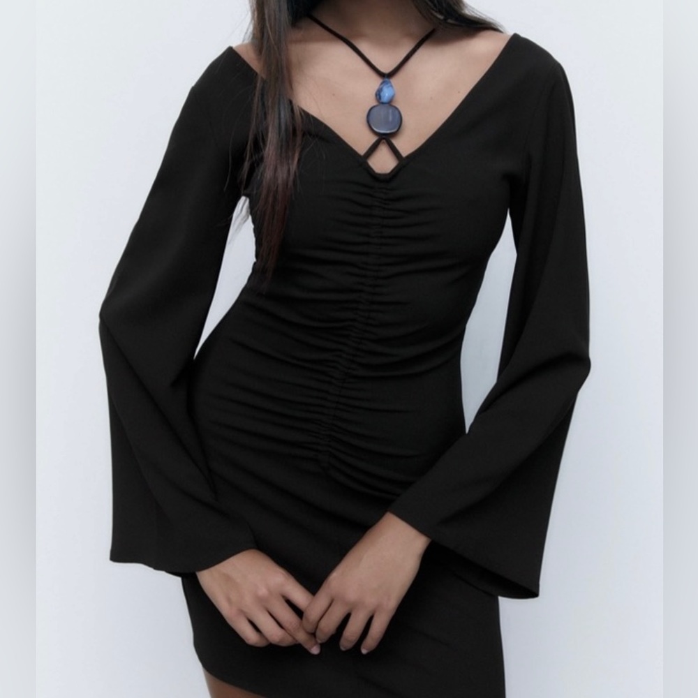 NWT Zara Stone mini dress S